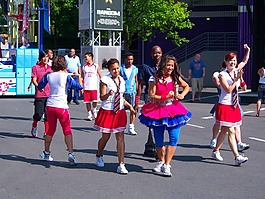 青年,人群,舞蹈