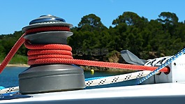 帆船,绞车,滑轮