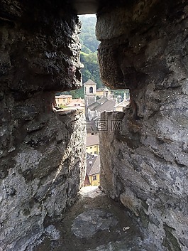 窗口,交叉,城堡