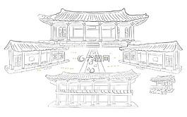 房子,老房子,韩屋