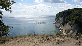 rügen 岛,白崖,陡崖