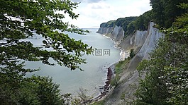 rügen 岛,悬崖,波罗的海