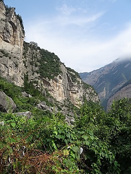 链子崖,江水,险峻