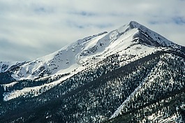山,雪,冬天