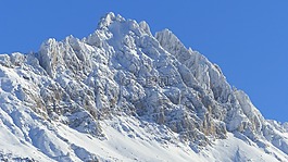 景观,山,冬天