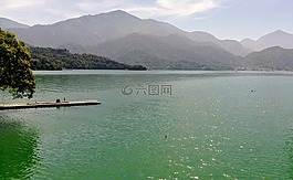 潭,山層,舟筏