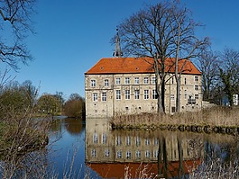 吕丁豪森堡,wasserburg,münsterland