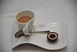 咖啡,甜美,瓷器
