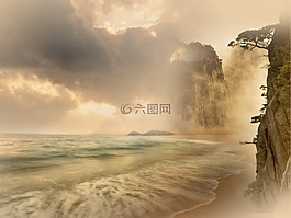 海滩,天堂,美丽的海滩