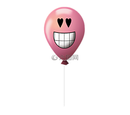 图释,气球,微笑