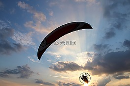 马达滑翔机,滑翔伞,空中运动