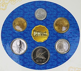 韩国硬币,薄荷套,硬币