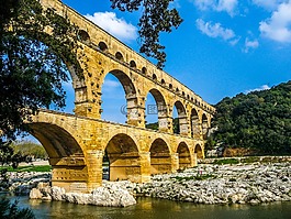 pont du gard,尼姆,阿维尼翁