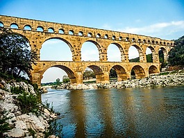 pont du gard,尼姆,阿维尼翁