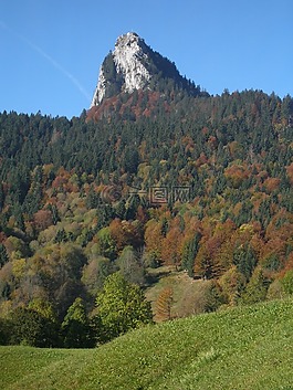 伦纳德石,格恩湖山,山