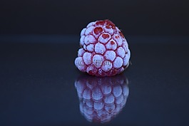 树莓,冻结,磨砂