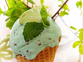 冰淇淋,冰,蛋卷冰淇淋
