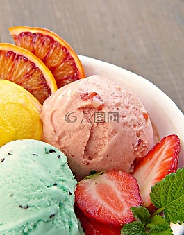 冰淇凌艾迪科逊,冰淇淋,水果冰淇淋