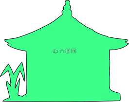房子,首页,绿色