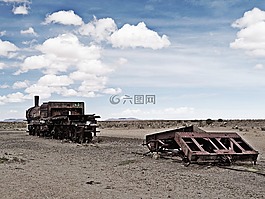 在盐湖,墓地的列车,玻利维亚