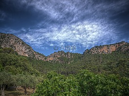 马洛卡,山,如诗如画