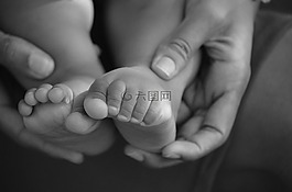 宝宝的脚,婴儿,脚