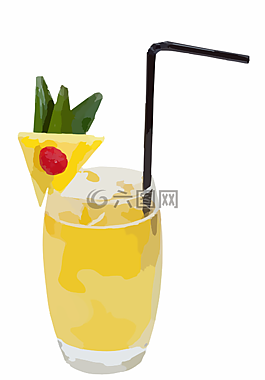 菠萝汁,鸡尾酒,piña 鸡尾酒