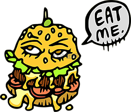 泡沫,汉堡,卡通