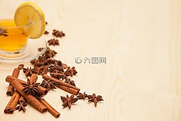 肉桂,柠檬,八角