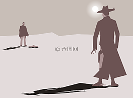 艺术,卡通,牛仔