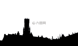 侧影,达bruge,伯格