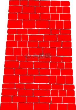 墙,砖,红色