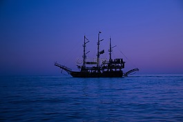 蓝蓝的天空,海,水域