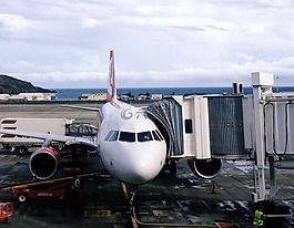 飞机,机场,离境