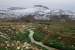 山,冬天,江