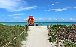 迈阿密海滩,海滩,佛罗里达