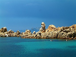 撒丁岛,伊索拉razzoli,的costa smeralda