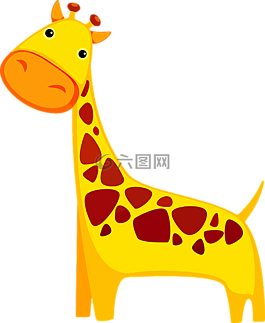 非洲,动物,卡通