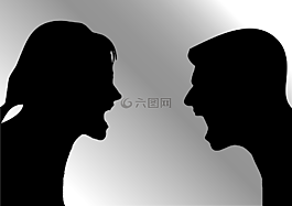 争论,女性,男