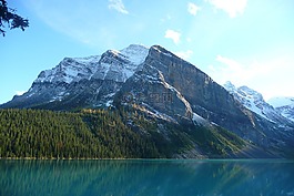旅遊,山景,湖