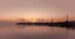 日出,景观,自然