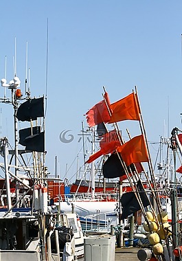 渔船,捕鱼业,浮标