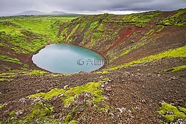 火山,弹坑,火山口
