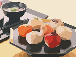 寿司,日本,食品