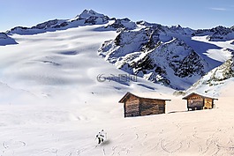 雪,冬天,山