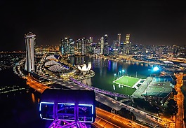 新加坡,新加坡摩天观景轮,鱼尾狮公园