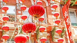 纸灯笼,唐人街,旧金山