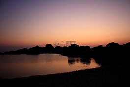 撒丁岛,日落,abendstimmung