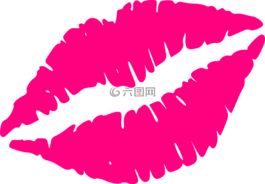 嘴唇,粉红色,性感