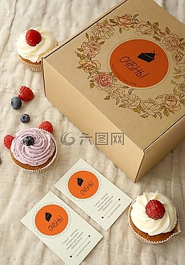 纸杯蛋糕,蛋糕,糕点店
